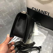 Chanel Leboy Calfskin Bag in Black with Silver Hardware 67086 - 3