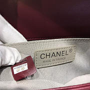 Chanel Leboy Lambskin Bag in Wine Red with Silver Hardware 67086 - 6