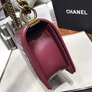Chanel Leboy Lambskin Bag in Wine Red with Gold Hardware 67086 - 5