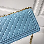 Chanel Leboy lambskin Bag in Blue With Gold Hardware 67086 - 4
