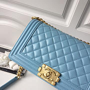Chanel Leboy lambskin Bag in Blue With Gold Hardware 67086 - 5