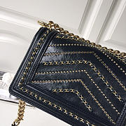 Chanel leboy calfskin bag in blue with gold hardware 20cm - 2