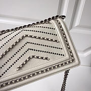Chanel leboy calfskin bag in beige with silver hardware 20cm - 2