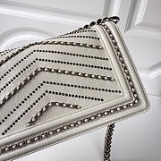 Chanel leboy calfskin bag in beige with silver hardware 25cm - 3