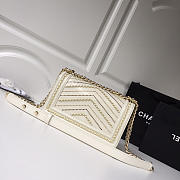 Chanel leboy calfskin bag in beige with gold hardware 25cm - 4