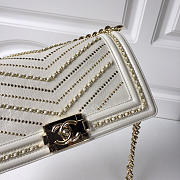Chanel leboy calfskin bag in beige with gold hardware 25cm - 2