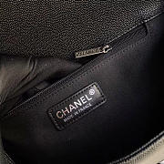 Chanel leboy calfskin bag in black with silver hardware 30cm - 6