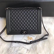Chanel leboy calfskin bag in black 30cm - 1