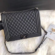 Chanel leboy calfskin bag in black 30cm - 3