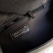 Chanel leboy calfskin bag in black 30cm - 5