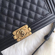 Chanel leboy calfskin bag in black with gold hardware 28cm - 6
