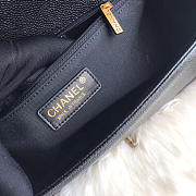 Chanel leboy calfskin bag in black with gold hardware 28cm - 5