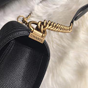 Chanel leboy calfskin bag in black with gold hardware 28cm - 4