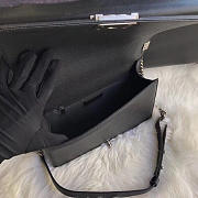 Chanel leboy calfskin bag in black with silver hardware 28cm - 4