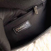 Chanel leboy calfskin bag in black with silver hardware 28cm - 5