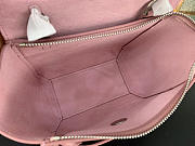 Celine Micro Belt Bag In Grained Calfskin with Pink 20cm 175519 - 6
