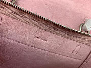Celine Micro Belt Bag In Grained Calfskin with Pink 20cm 175519 - 4