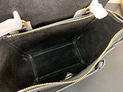 Celine Micro Belt Bag In Grained Calfskin with Black 20cm 175519 - 2