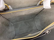 Celine Micro Belt Bag In Grained Calfskin with Gray 20cm 175519 - 5