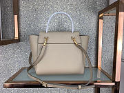 Celine Micro Belt Bag In Grained Calfskin with Khaki 20cm 175519 - 5