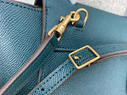 Celine Micro Belt Bag In Grained Calfskin with Dark Green 20cm 175519 - 5