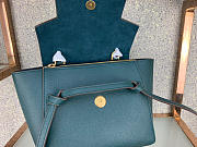 Celine Micro Belt Bag In Grained Calfskin with Dark Green 20cm 175519 - 3