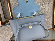 Celine Micro Belt Bag In Grained Calfskin with Light Blue 20cm 175519 - 6