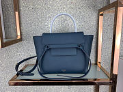 Celine Micro Belt Bag In Grained Calfskin with Dark Blue 20cm 175519 - 1