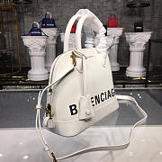 Balenciaga Ville Medium graffiti logo calfskin bag White 18SS - 5