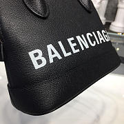 Balenciaga Ville small graffiti logo calfskin bag black 18SS - 6