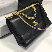 Chanel Classic Lambskin Large Handbag A01112 Black - 6