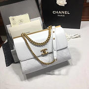 Chanel Classic Lambskin Large Handbag A01112 white - 1