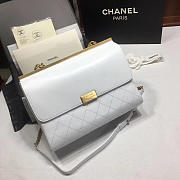 Chanel Classic Lambskin Large Handbag A01112 white - 2