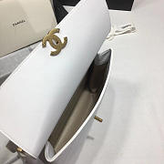 Chanel Classic Lambskin Large Handbag A01112 white - 6