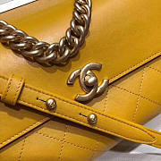 Chanel Classic Lambskin Large Handbag A01112 Yellow - 5