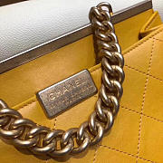 Chanel Classic Lambskin Large Handbag A01112 Yellow - 3