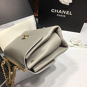 Chanel Classic Lambskin Large Handbag A01112 Gray - 2