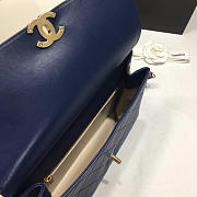 Chanel Classic Lambskin Large Handbag A01112 Blue - 3