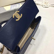 Chanel Classic Lambskin Small Handbag A01112 Blue - 3