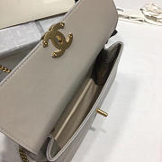 Chanel Classic Lambskin Small Handbag A01112 Gray - 3