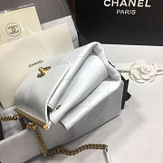 Chanel Classic Lambskin Small Handbag A01112 White - 4