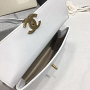 Chanel Classic Lambskin Small Handbag A01112 White - 3