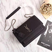 YSL Real leather Handbag with Black 26606 - 1