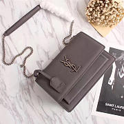 YSL Real leather Handbag with Gray 26606 - 1