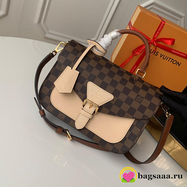 Louis Vuitton Damier Ebene Crossbody Handbag Apricot N40148 - 1