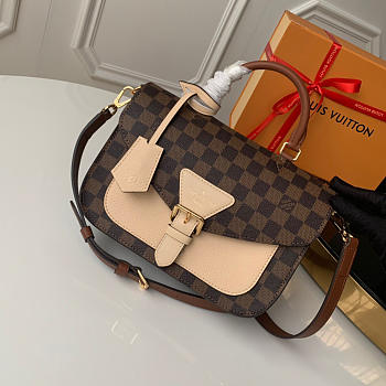 Louis Vuitton Damier Ebene Crossbody Handbag Apricot N40148
