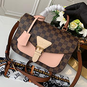 Louis Vuitton Damier Ebene Crossbody Handbag Pink N40148 - 6