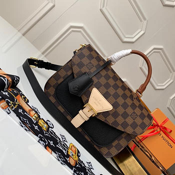 Louis Vuitton Damier Ebene Crossbody Handbag Black N40148