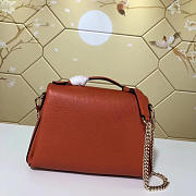 Gucci Orignial Calfskin Handbag In Orange 510320 - 3
