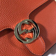 Gucci Orignial Calfskin Handbag In Orange 510320 - 5